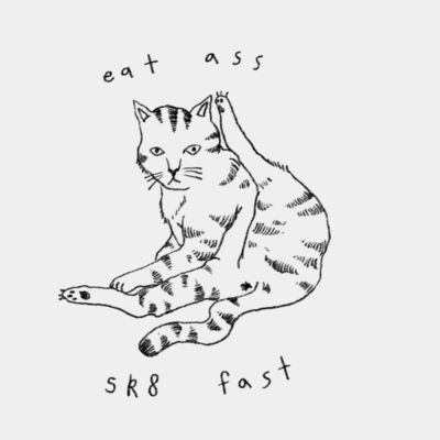 eat ass sk8 fast (black) Thumbnail