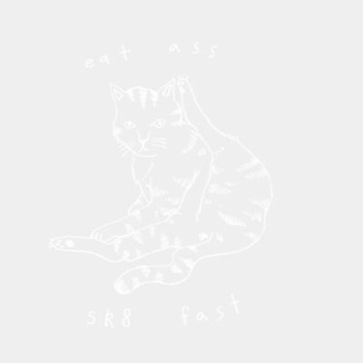 eat ass sk8 fast (white) Thumbnail